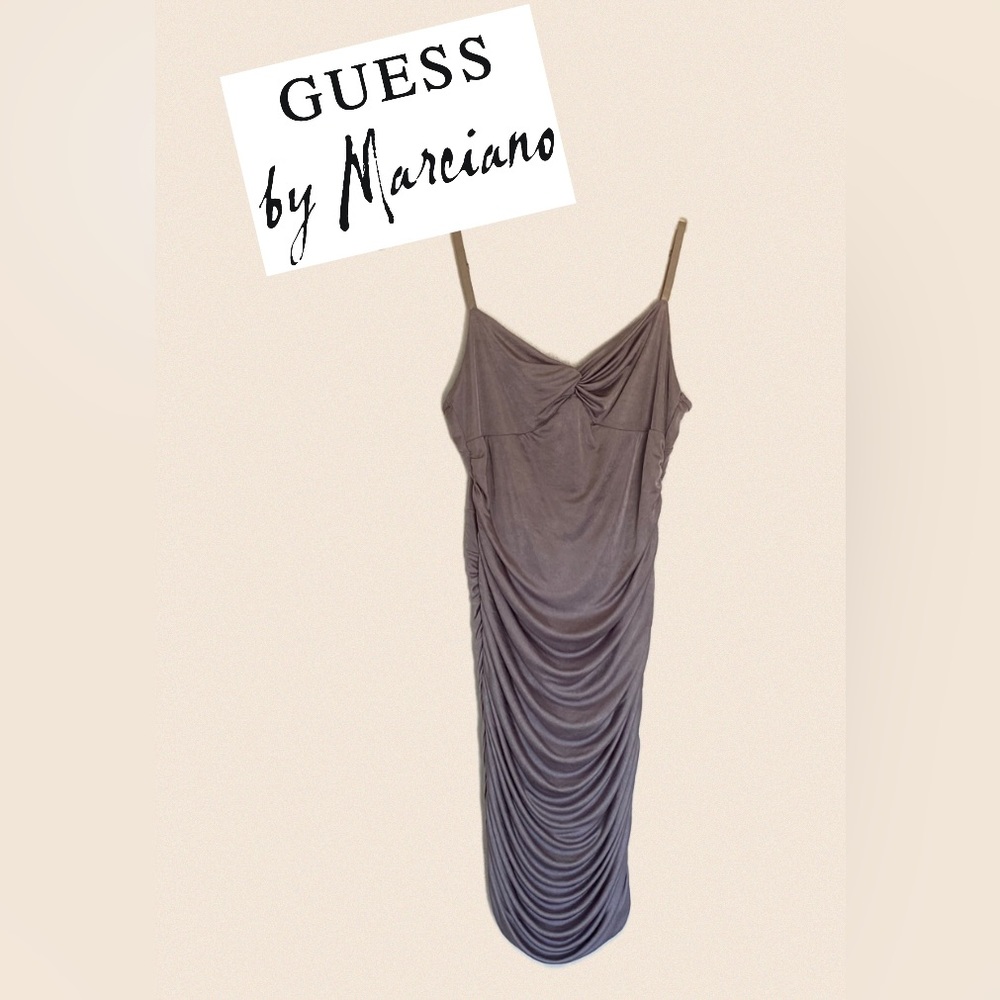 Marciano by Guess Women Y2K Vintage Mauve Medium Adjustable Straps Dress